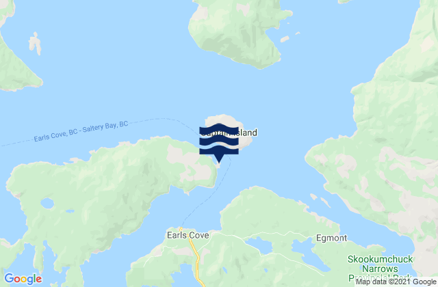 Mapa de mareas East Point Islet, Canada