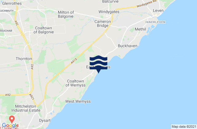Mapa de mareas East Wemyss, United Kingdom