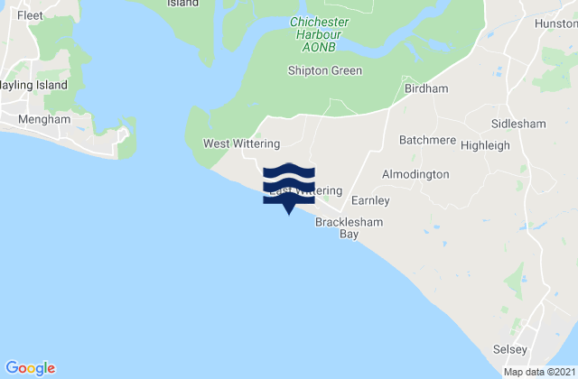 Mapa de mareas East Wittering Beach, United Kingdom