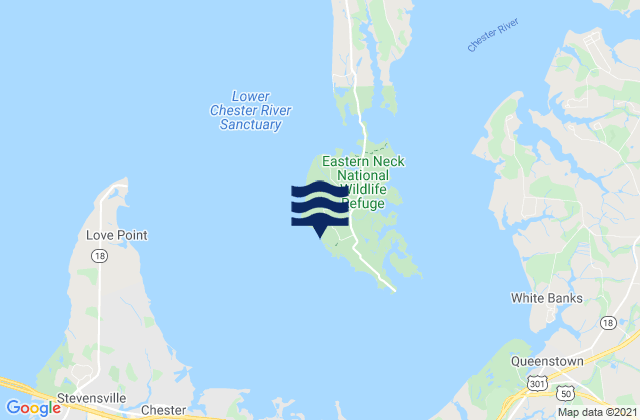 Mapa de mareas Eastern Neck Island, United States