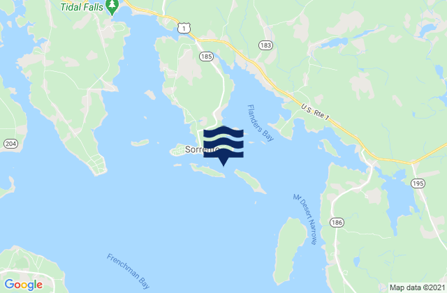 Mapa de mareas Eastern Point Harbor, United States