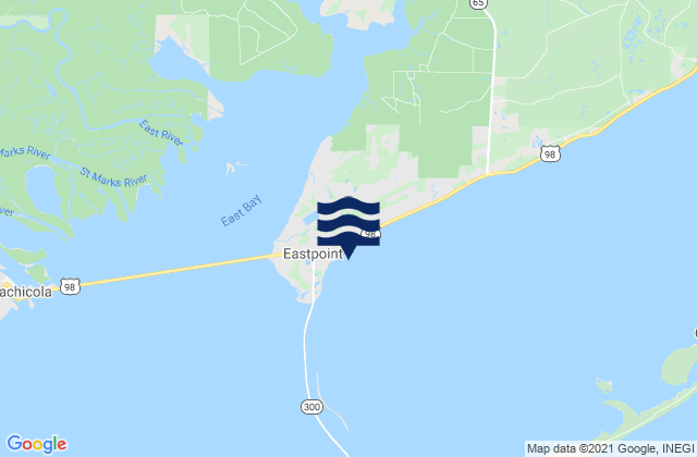 Mapa de mareas Eastpoint, United States