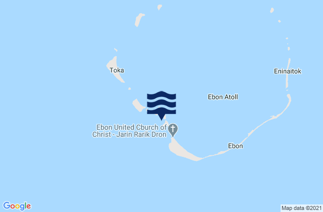 Mapa de mareas Ebon (Boston) Atoll, Kiribati