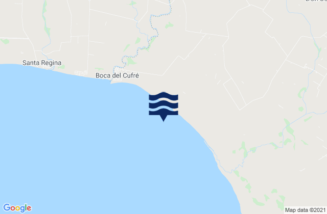 Mapa de mareas Ecilda Paullier, Uruguay