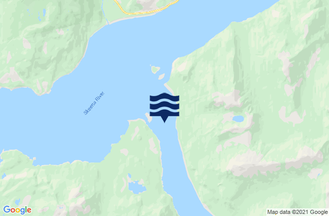 Mapa de mareas Ecstall River, Canada