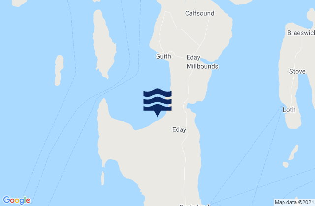 Mapa de mareas Eday, United Kingdom