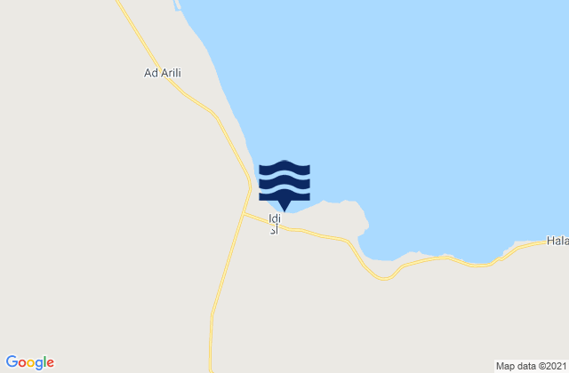 Mapa de mareas Edd, Eritrea