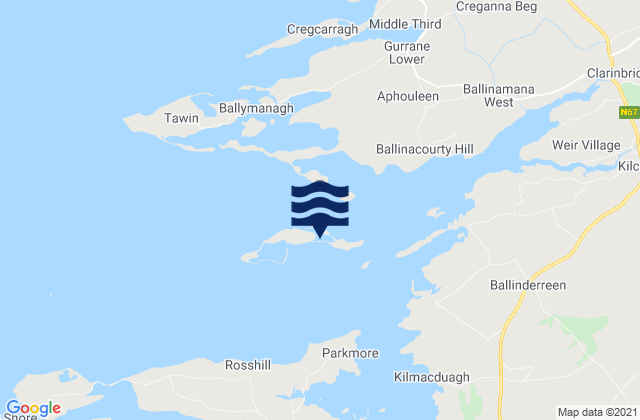 Mapa de mareas Eddy Island, Ireland