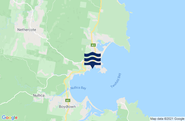 Mapa de mareas Eden, Australia