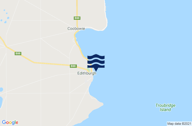 Mapa de mareas Edithburgh, Australia
