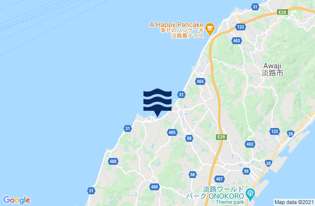 Mapa de mareas Ei Awaji, Japan
