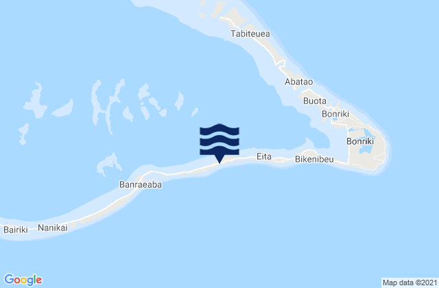 Mapa de mareas Eita Village, Kiribati
