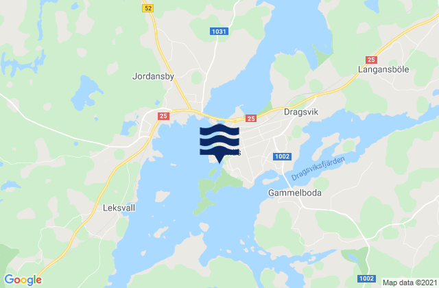 Mapa de mareas Ekenäs, Finland