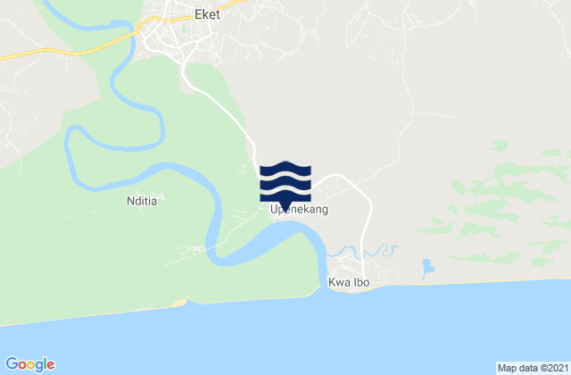 Mapa de mareas Eket, Nigeria