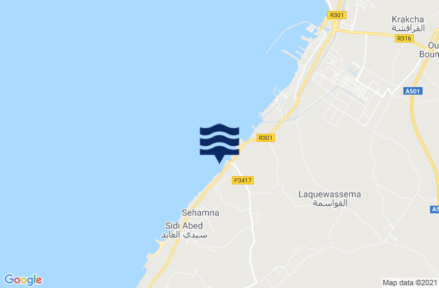 Mapa de mareas El-Jadida, Morocco