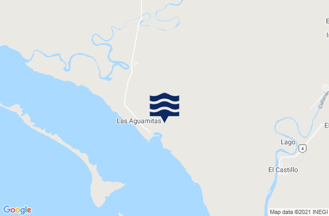 Mapa de mareas El Potrero de Sataya, Mexico