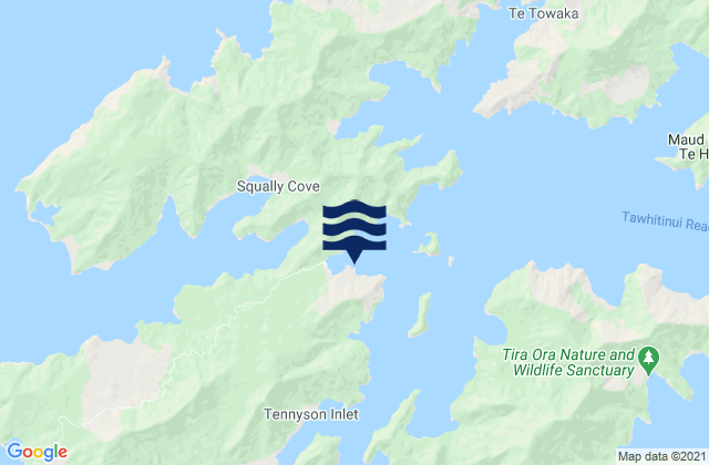 Mapa de mareas Elaine Bay, New Zealand