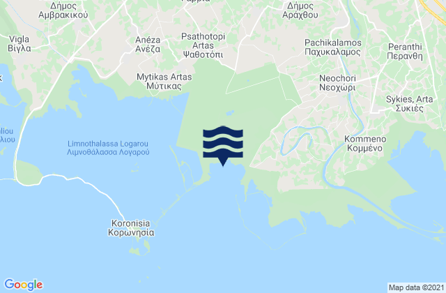 Mapa de mareas Eleoúsa, Greece