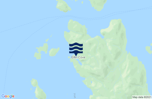 Mapa de mareas Elfin Cove, United States