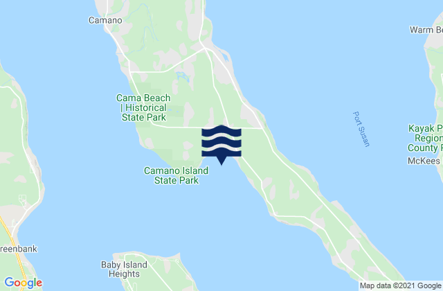 Mapa de mareas Elger Bay, United States