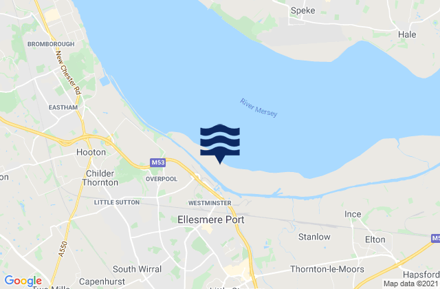 Mapa de mareas Ellesmere Port, United Kingdom
