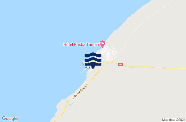 Mapa de mareas Elouatia, Morocco