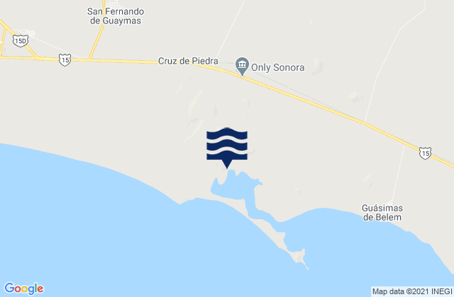 Mapa de mareas Empalme, Mexico