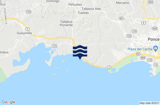 Mapa de mareas Encarnación Barrio, Puerto Rico