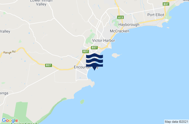 Mapa de mareas Encounter Bay, Australia