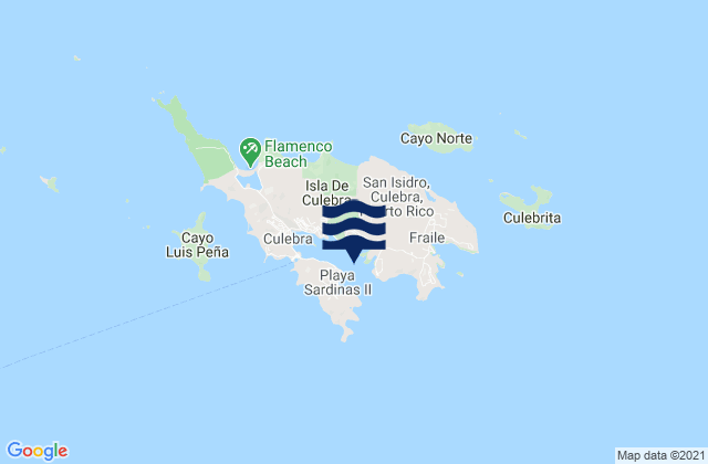 Mapa de mareas Ensenada Honda Culebra Island, Puerto Rico