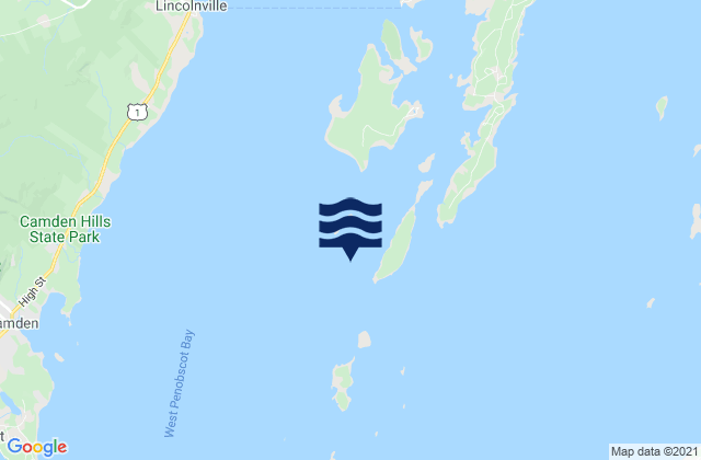 Mapa de mareas Ensign Island SSE of, United States