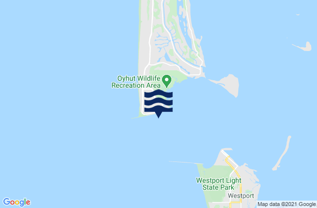 Mapa de mareas Entrance 0.2 mile south of north jetty, United States