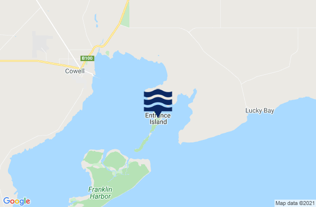 Mapa de mareas Entrance Island, Australia