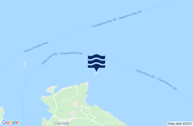 Mapa de mareas Entrance Island, Canada