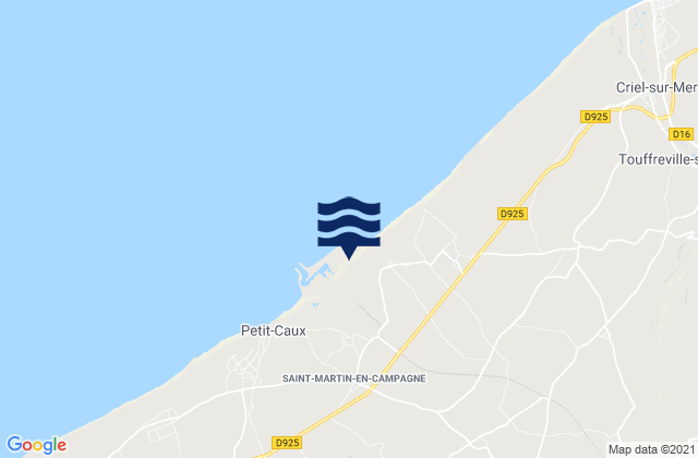 Mapa de mareas Envermeu, France