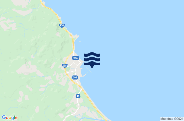 Mapa de mareas Esasi (Kitami), Japan