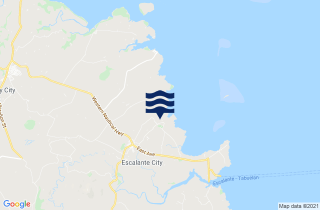 Mapa de mareas Escalante, Philippines