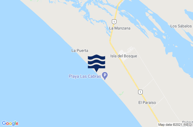 Mapa de mareas Escuinapa, Mexico