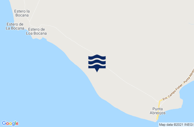 Mapa de mareas Estero la Bocana, Mexico