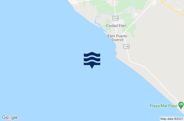 Mapa de mareas Eten (Chiclayo), Peru