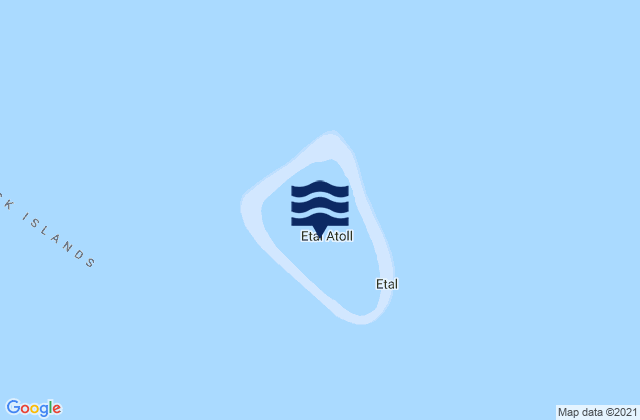 Mapa de mareas Ettal, Micronesia