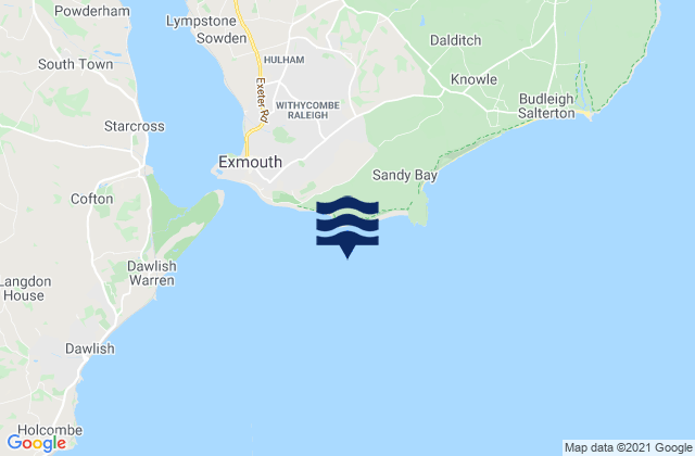 Mapa de mareas Exmouth (Approaches), United Kingdom