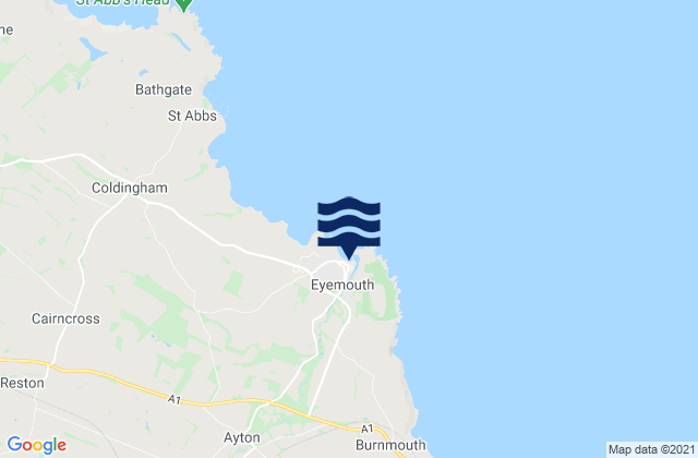 Mapa de mareas Eyemouth, United Kingdom