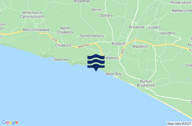 Mapa de mareas Eypes Mouth Beach, United Kingdom
