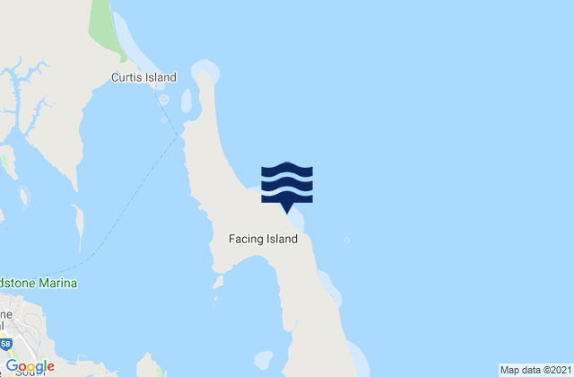 Mapa de mareas Facing Island, Australia