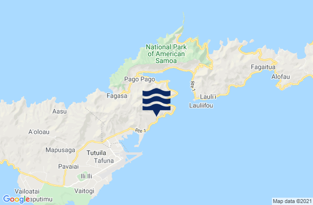 Mapa de mareas Faganeanea, American Samoa