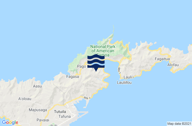 Mapa de mareas Fagatogo, American Samoa