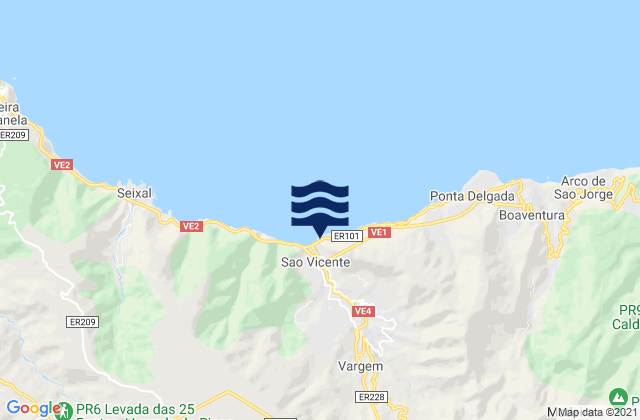 Mapa de mareas Faja da Areia, Portugal