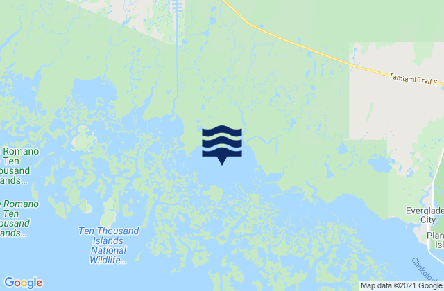 Mapa de mareas Fakahatchee Bay, United States