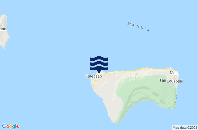Mapa de mareas Faleasao County, American Samoa